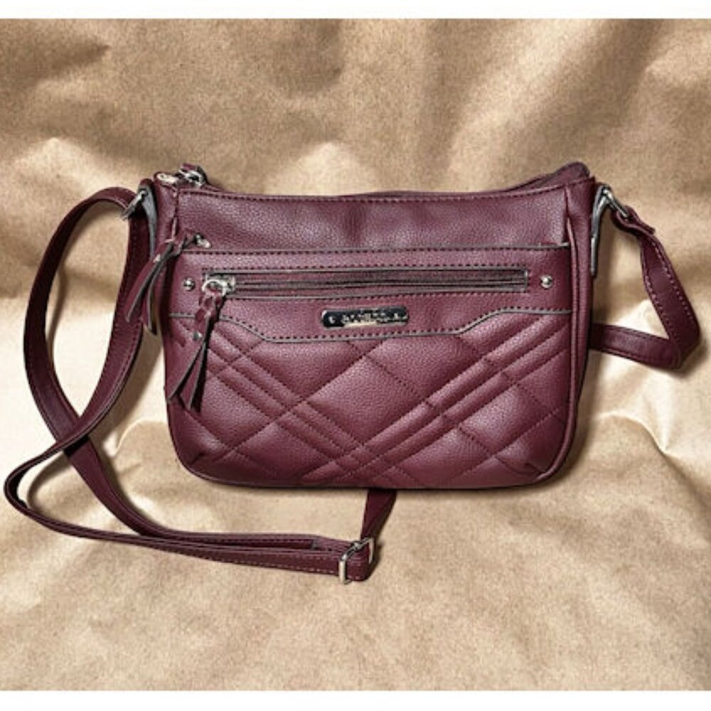 Wine-Burgundy Cross Body Handbag from Rosetti